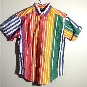 90’s Style Short Sleeve Vintage Button Up Shirt
